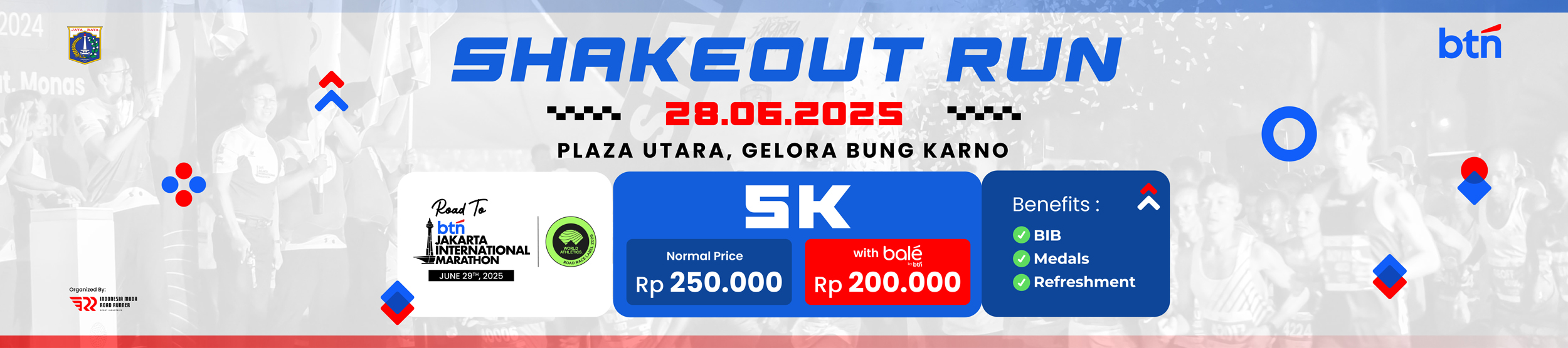 Shakeout Run BTN Jakarta International Marathon - Sporticx